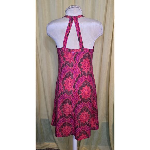 Prana Breathe Quinn Floral‎ Athletic Halter Dress - Picture 2 of 4